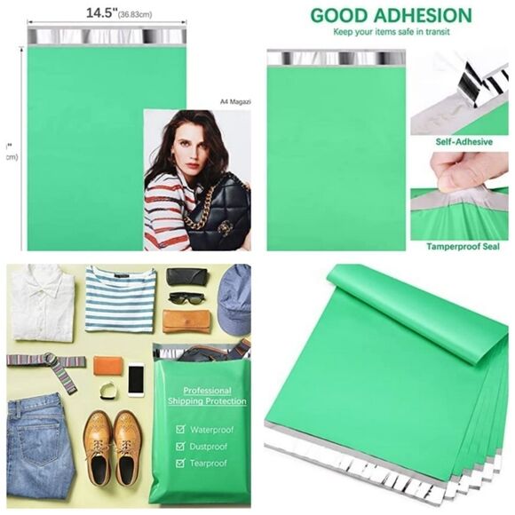 Poly Mailers 50pc Starter Pack w/ 50 Thank you Stickers - Picture 11 of 15